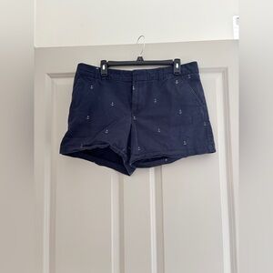 Tommy Hilfiger Dark Blue Women's Shorts with Anchor Design